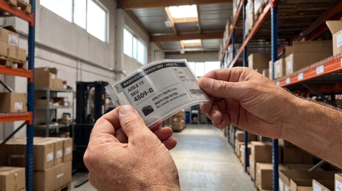 Thin, lightweight ePaper panel held in one hand